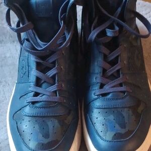 Coach Men's Navy Camouflage Low-Top Sneakers